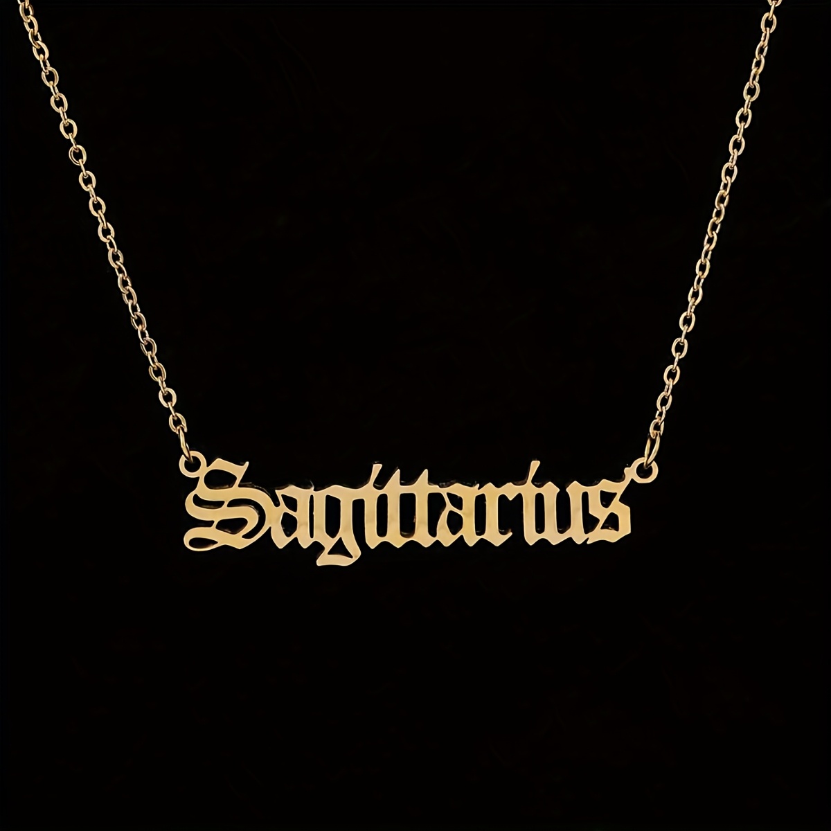 Personalized Zodiac Necklace with 12 Astrological Signs